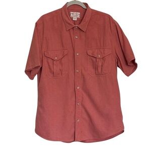 Filson Short Sleeve Shirt Size L in Cedar Red